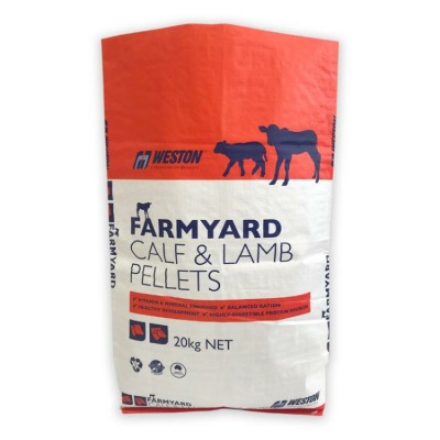 100% new  BOPP coated  bags for packing animal meal 25kg